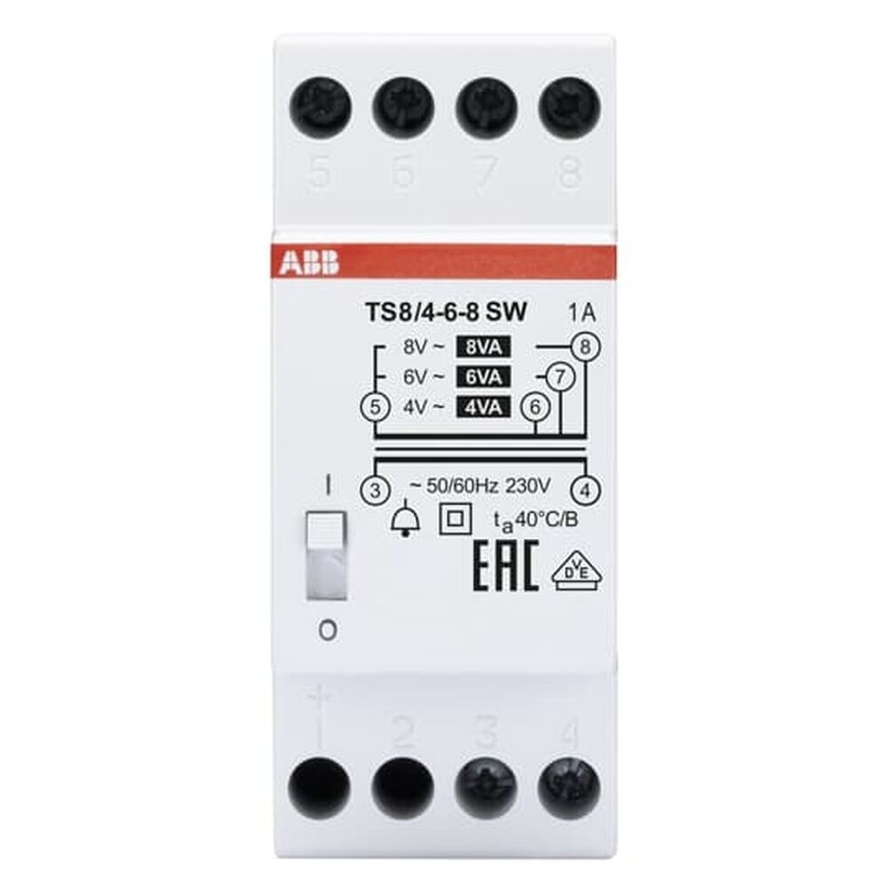 ABB Klingeltransformator 2CSM081012R0811 Typ TS8/4-6-8SW