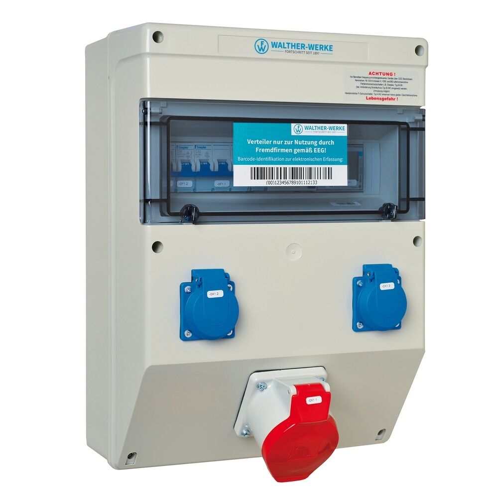 Walther-Werke Kunststoff Steckdosenkombination 682019901