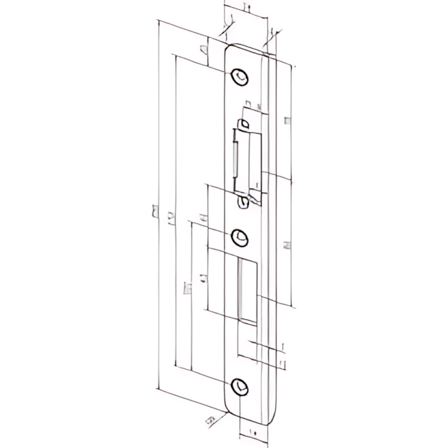Assa Abloy Winkelschließblech -------45B35-05