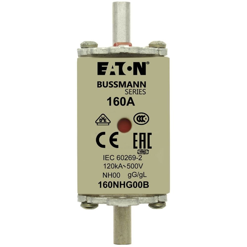 Eaton Sicherungseinsatz 160NHG00B Typ NH FUSE 160A 500V GL/GG SIZE 00 DUAL IN