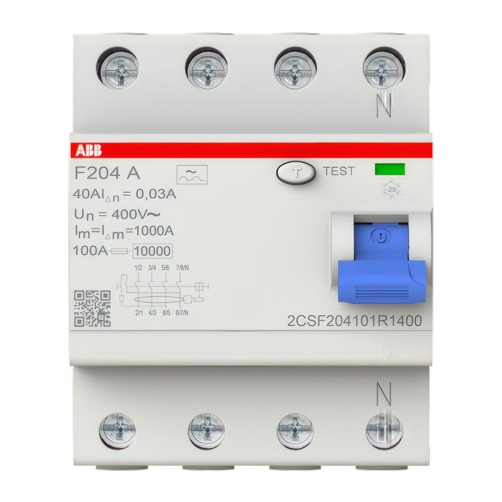 ABB FI Schutzschalter 2CSF204101R1400 Typ F204A-40/0,03