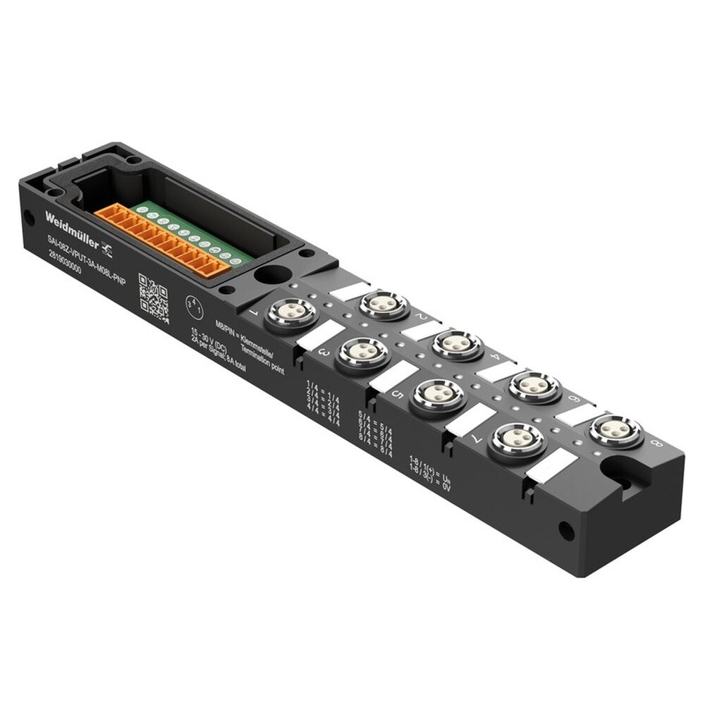 Weidmüller Passiver Sensor Aktor Verteiler 2819030000 Typ SAI-08Z-VPUT-3A-M08L-PNP