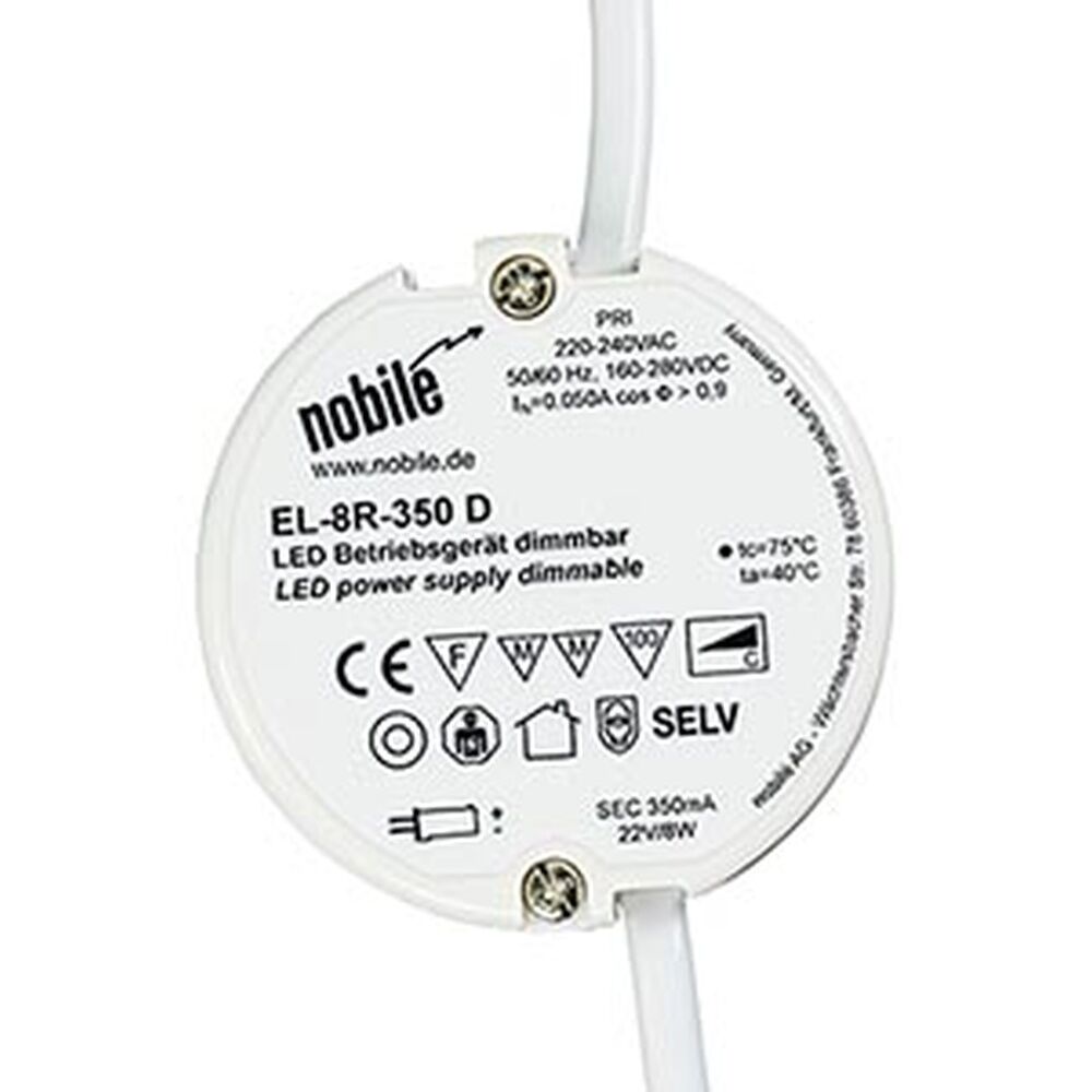 Nobile Dimmbares LED Betriebsgerät 8999028351 Typ EL-8R-350 D (C) CCV Buchse