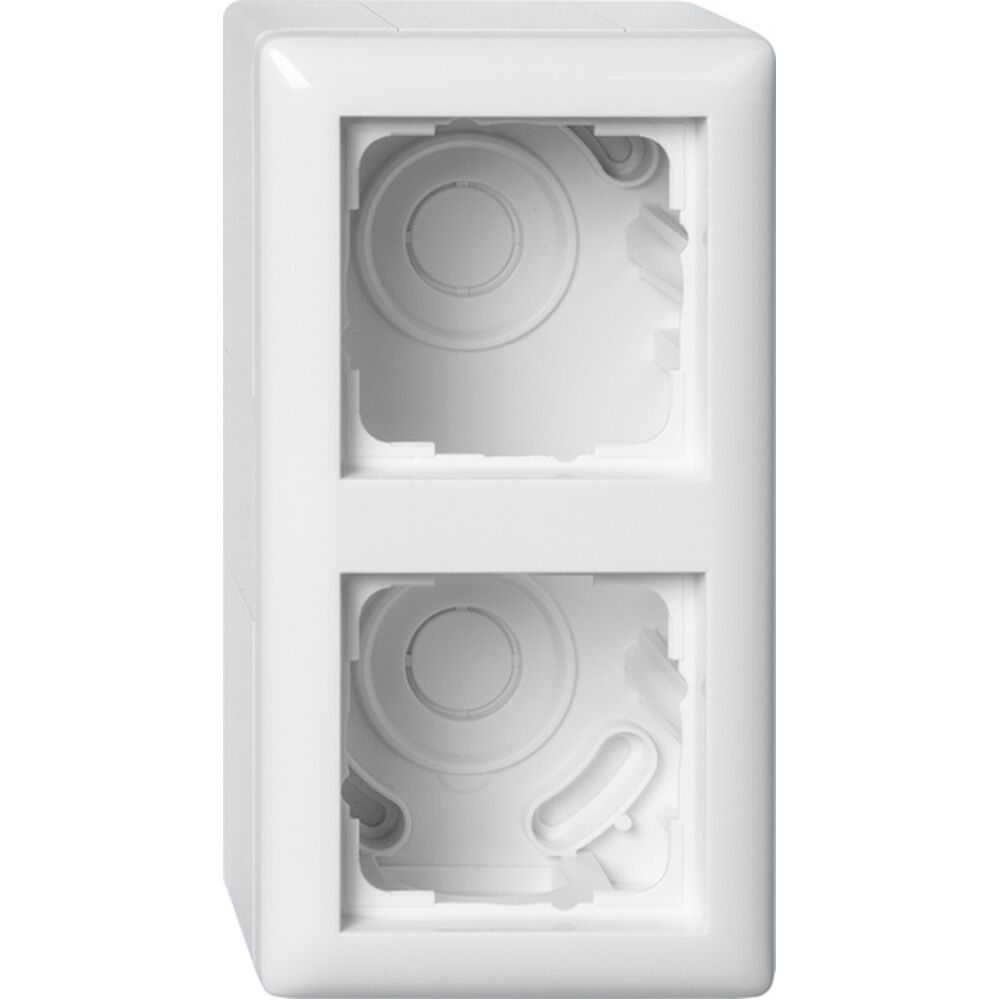 Gira AP Gehäuse 2fach u. Rahmen 106203 