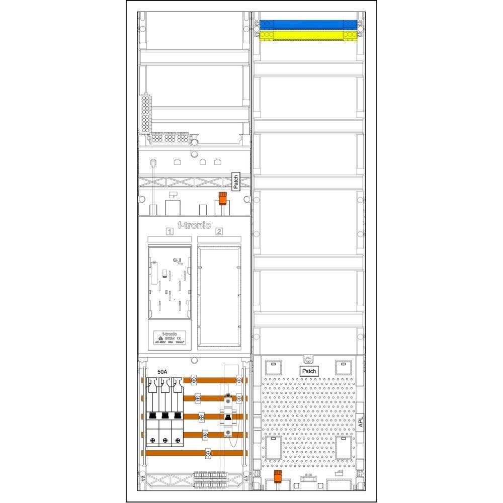f-tronic Komplettschrank 7195121 Typ EHZ721APZ50B6