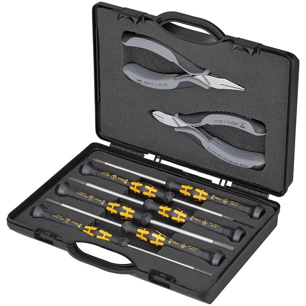Präzisions-Elektronikzangen-Set ESD, 6-teilig Präzisions-Elektronikzangen-Set ESD, 6-teilig