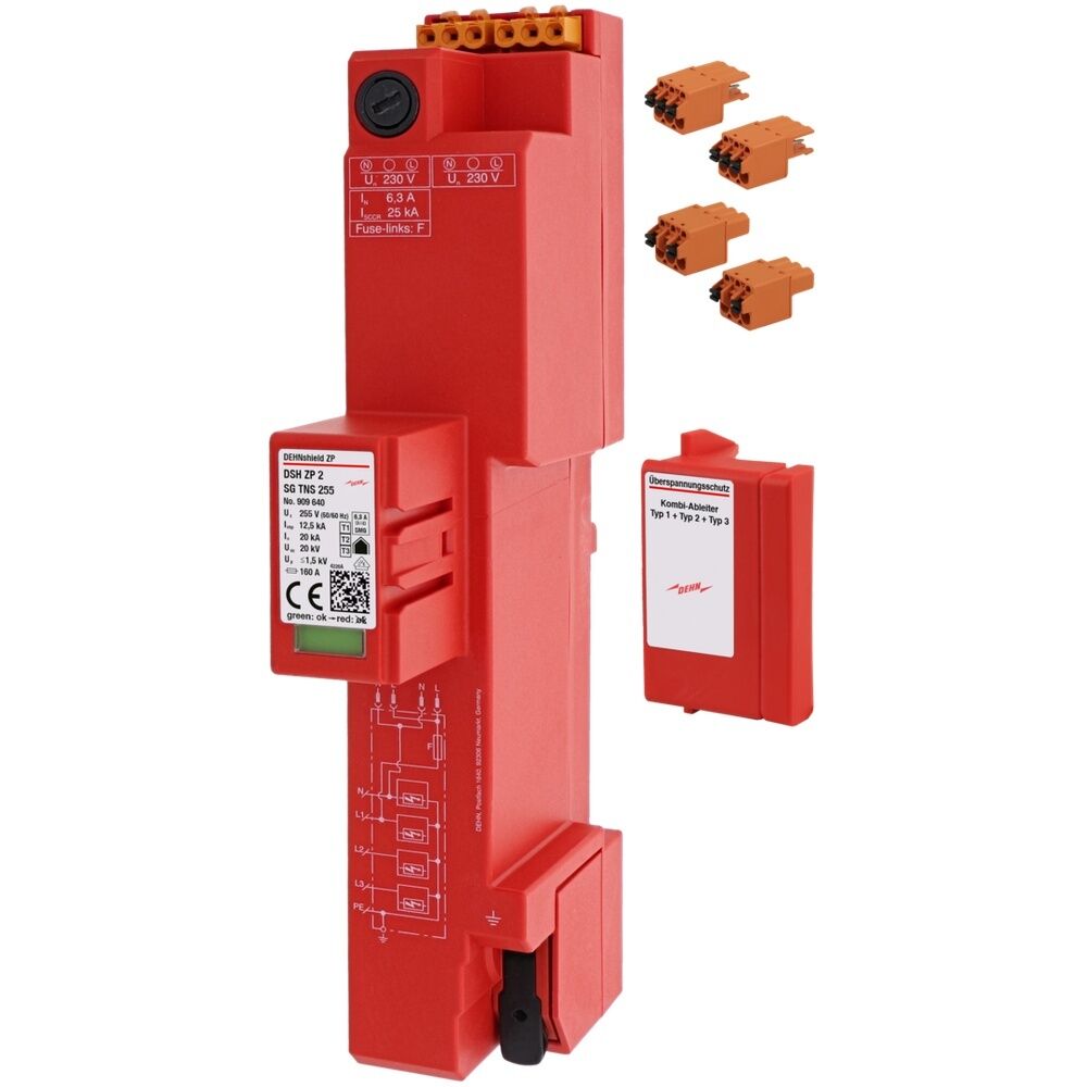 Dehn + Söhne Kombi Ableiter 909640 Typ DSH ZP 2 SG TNS 255