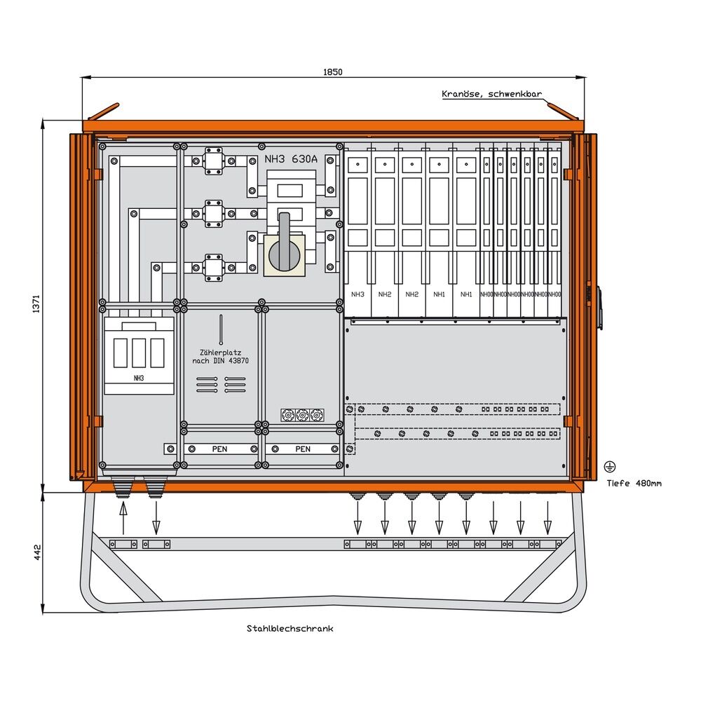 Walther-Werke Anschlussschrank WA0065 