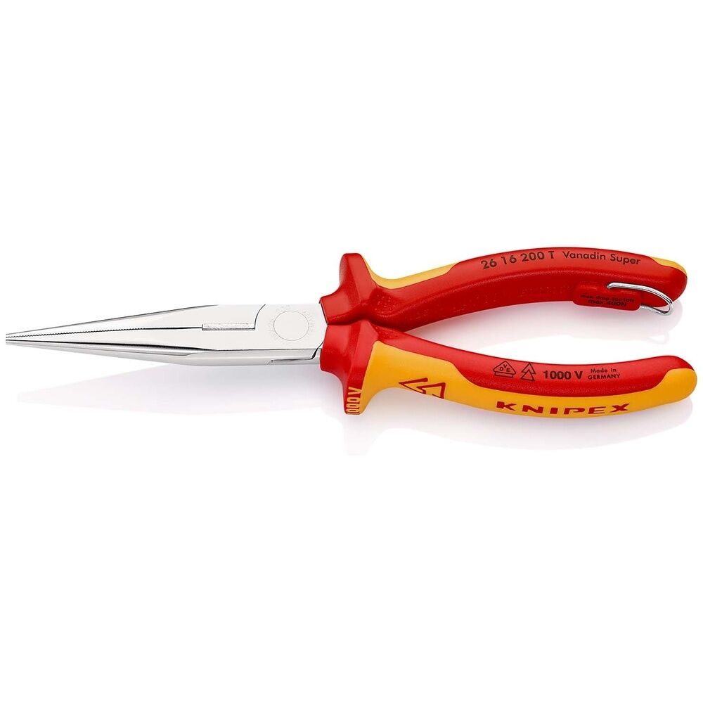 Knipex Flachrundzange 26 16 200 T BK 