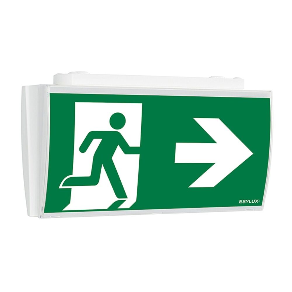 ESYLUX Notleuchte EN10061837 Typ SLF LEDi SC/C Deckenaufbaumontage weiß