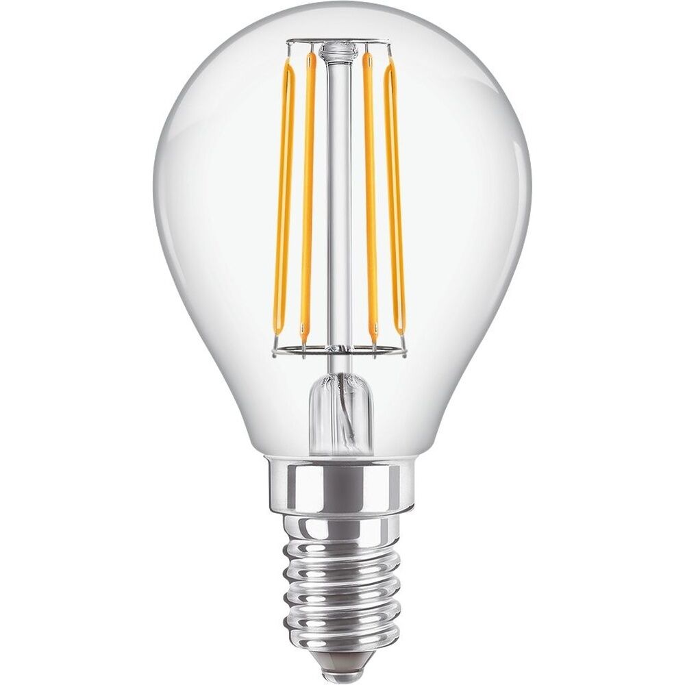Signify Philips LED Glühfaden Kerzenlampe 34730400 Typ CorePro LEDLusterND4.3-40W E14 827P45CLG
