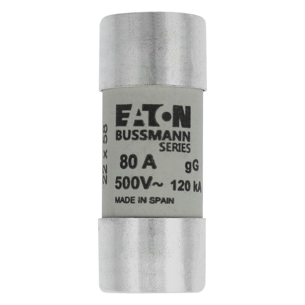Eaton Sicherungseinsatz C22G80 Typ CYLINDRICAL FUSE 22 x 58 80A GG 500V AC