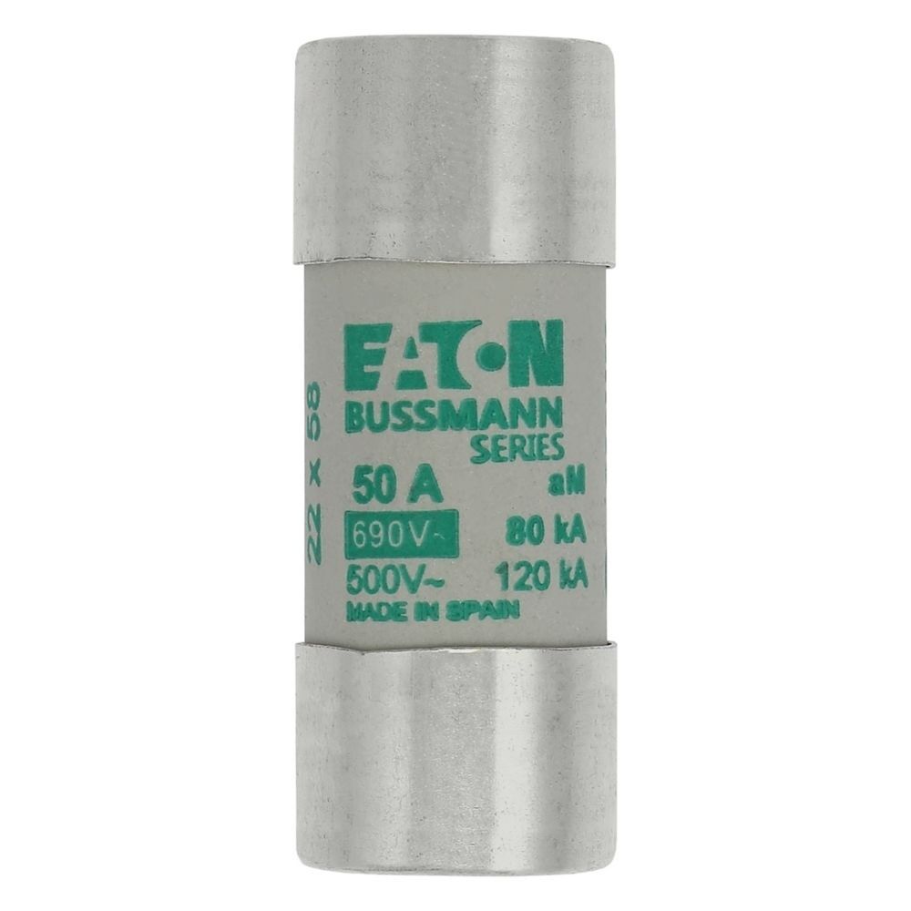 Eaton Sicherungseinsatz C22M50 Typ CYLINDRICAL FUSE 22 x 58 50A AM 690V AC