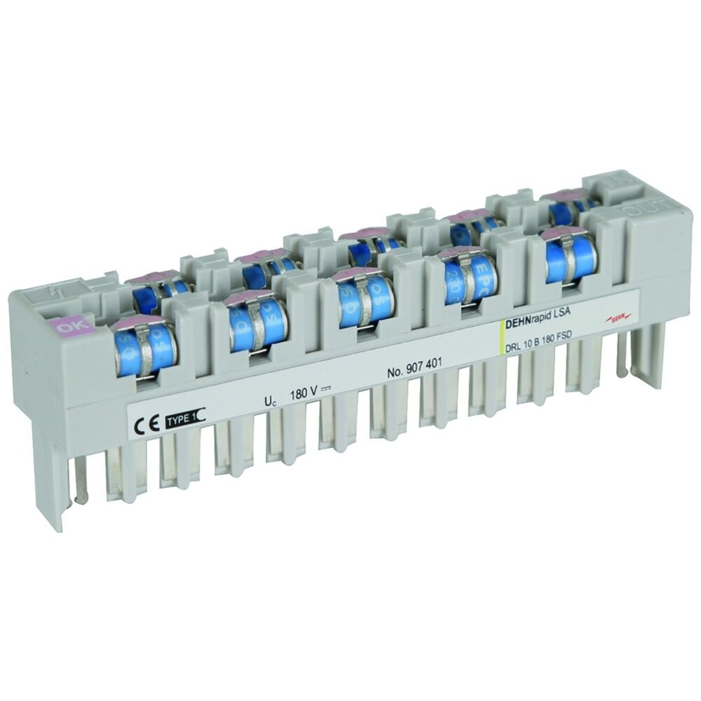 Dehn + Söhne Blitzstromableiter 907401 Typ DRL 10 B 180 FSD