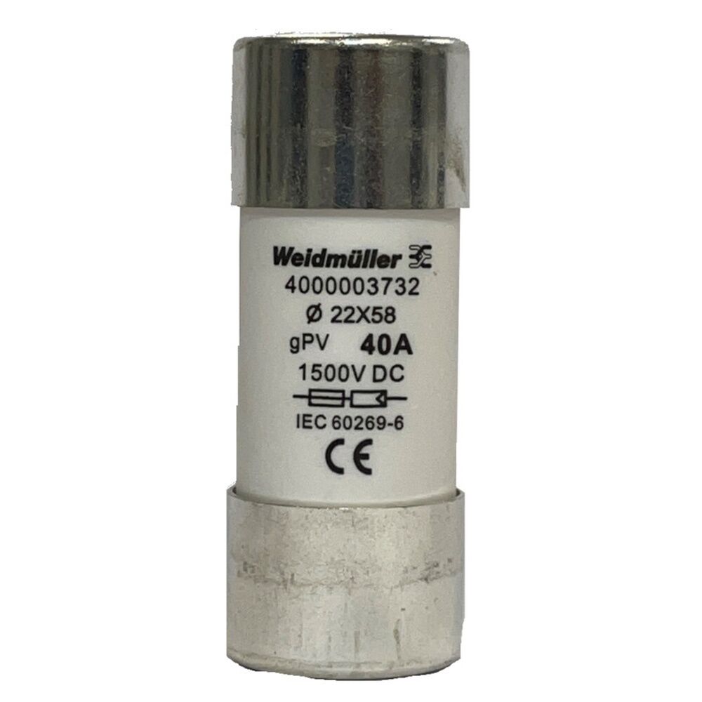 Weidmüller Zylindrischer Sicherungseinsatz 2873880000 Typ FUSE WSFL 22X58 30A 1K5V GPV