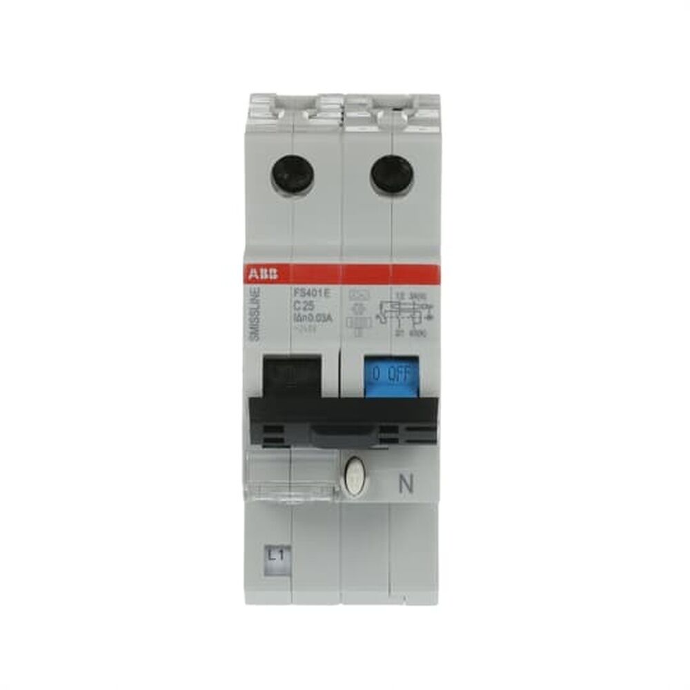ABB Kombination FI Schalter Leitungsschutzschalter 2CCL562110E0254 Typ FS401E-C25/0.03