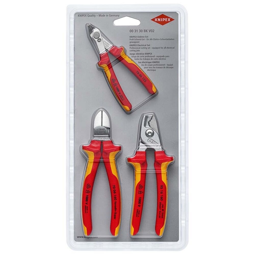 Knipex Elektro Schneidset 00 31 30 BK V02 