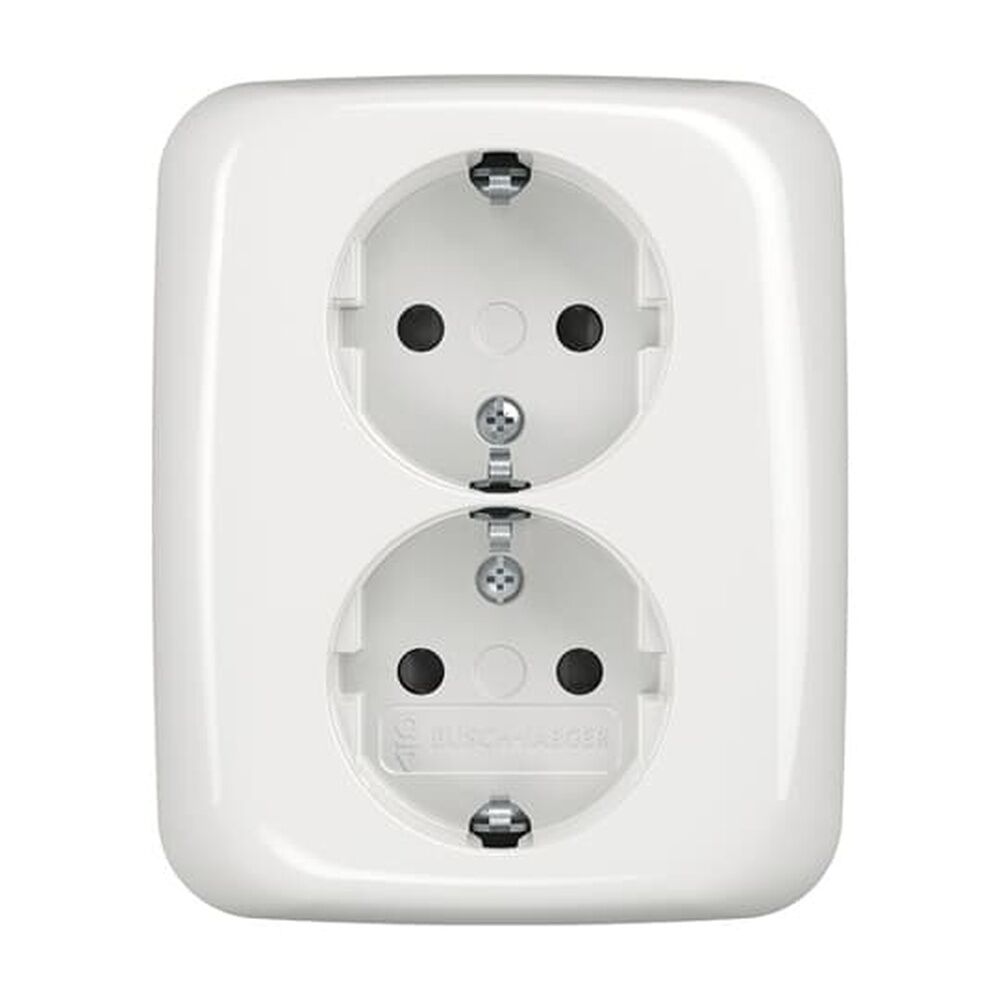 Busch-Jaeger Schuko Doppelsteckdose 202 EUJB-214 Nr. 2TKA00003898