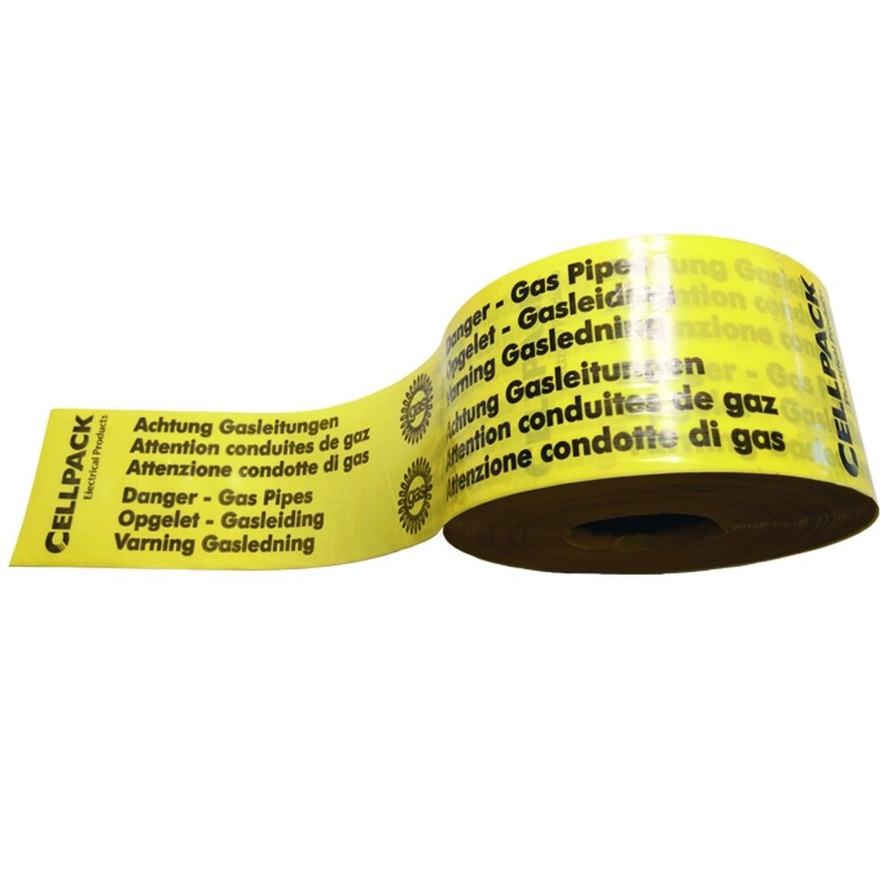 Cellpack Trassenwarnband 125628 Typ No. 26 Warnband/100mmx250m/GAS