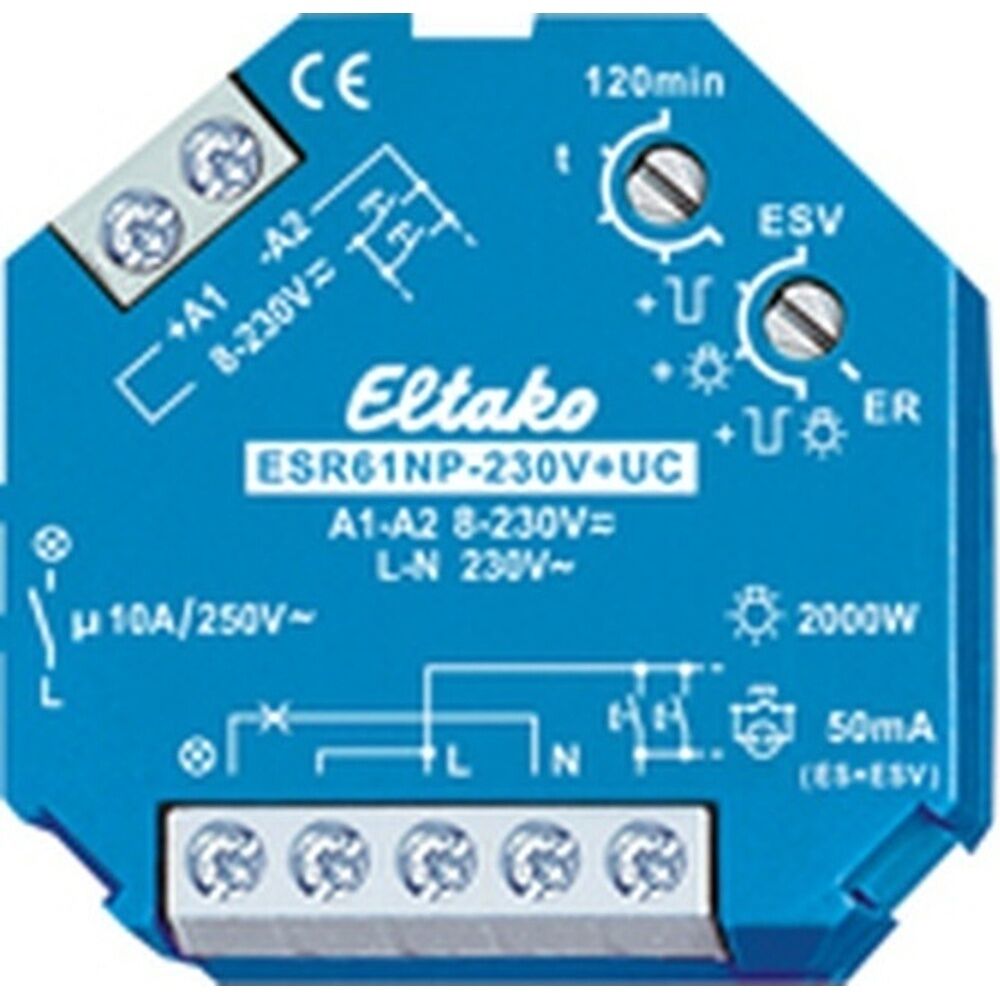 ELTAKO Stromstoß Schaltrelais 61100001 Typ ESR61NP-230V+UC 