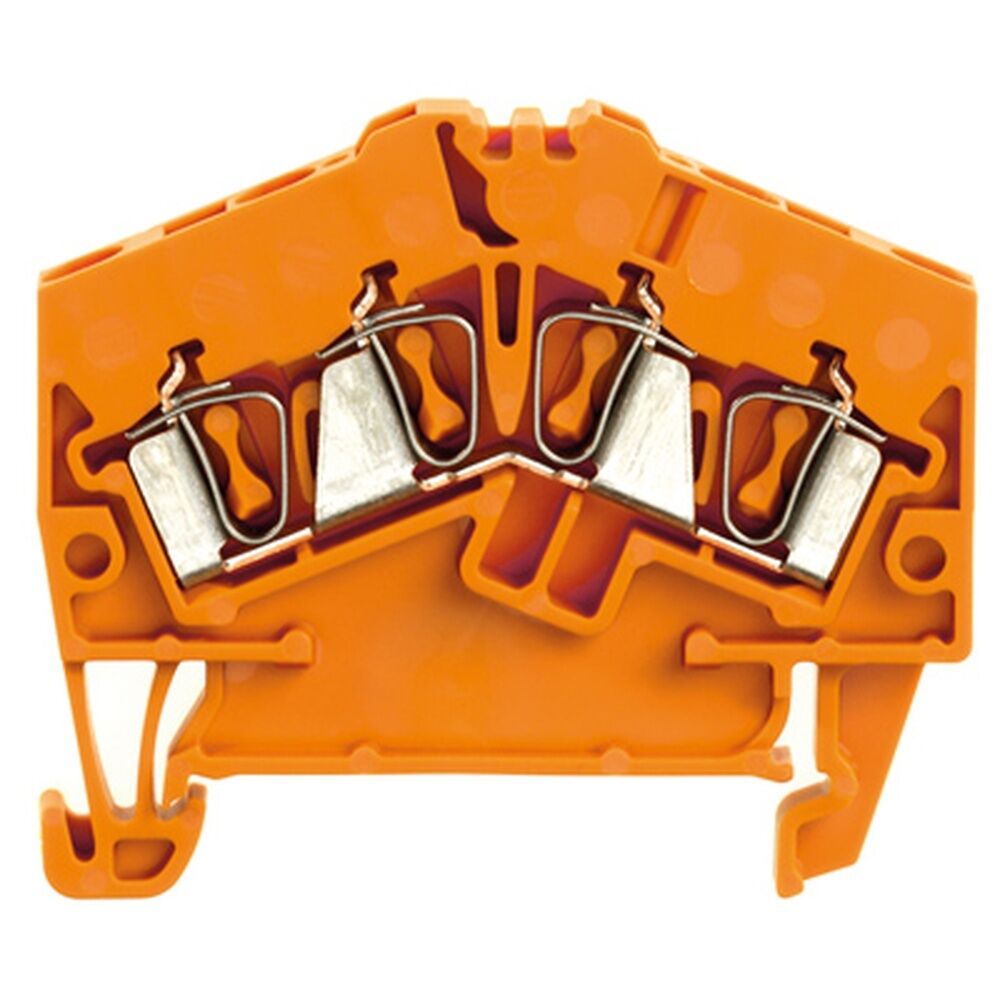 Weidmüller Durchgangs Reihenklemme 1706080000 Typ ZDU 2.5-2/4AN OR