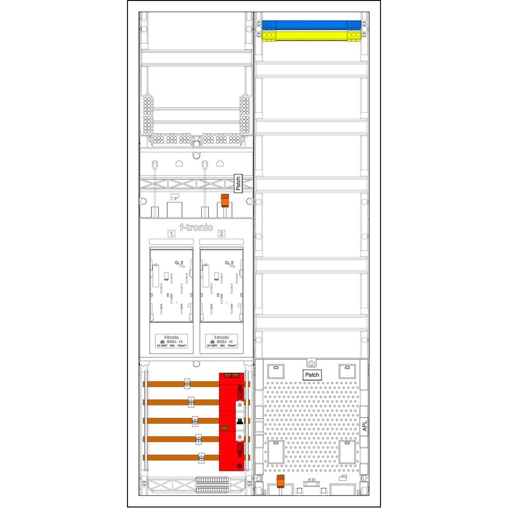 f-tronic Sammelschienenklemmen 7195253 Typ EHZ722APZÜSB6