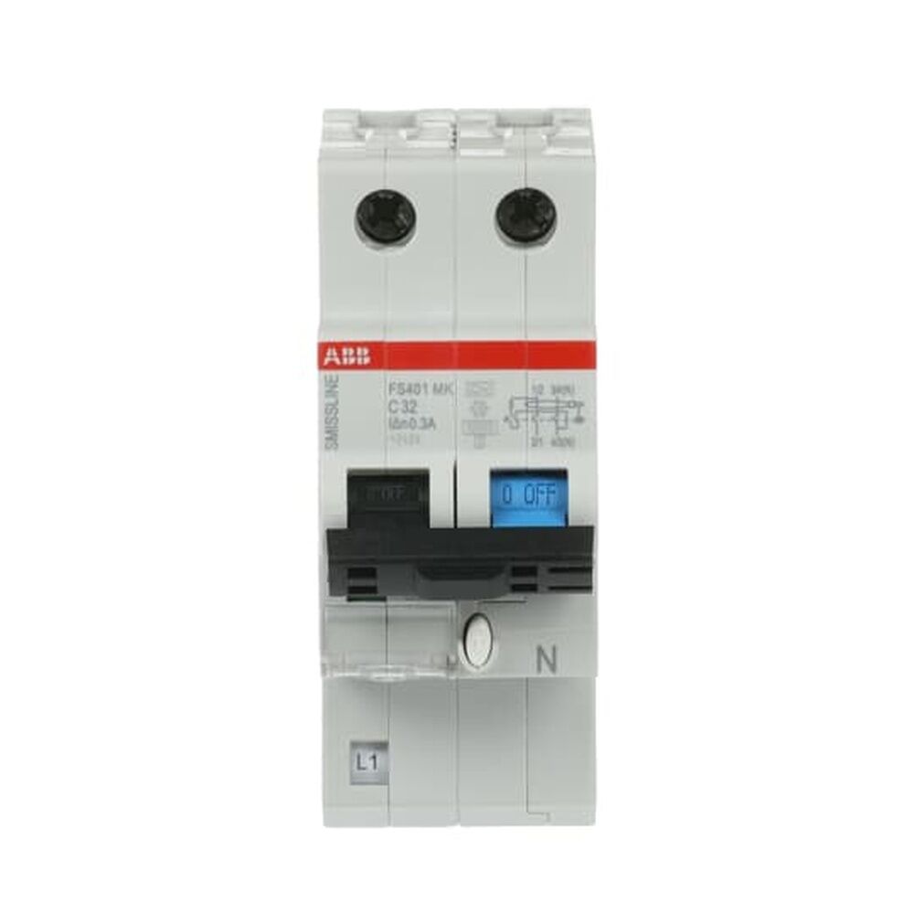ABB Kombination FI Schalter Leitungsschutzschalter 2CCL562330E1324 Typ FS401MK-C32/0.3