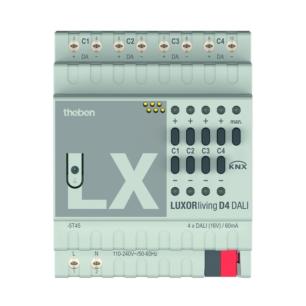 Theben Beleuchtungssteuerung 4800300 Typ LUXORliving D4 DALI 