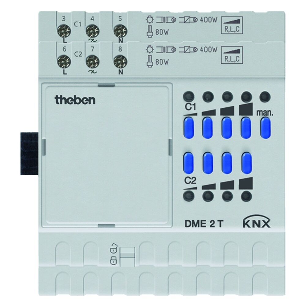 Theben KNX Universal Dimmaktor 4930275 Typ DME 2 T KNX