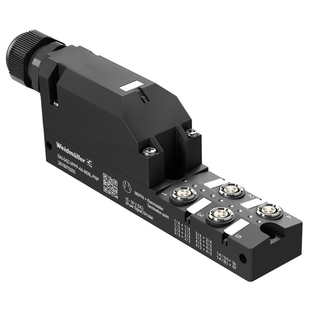 Weidmüller Passiver Sensor Aktor Verteiler 2818970000 Typ SAI-04Z-VPPP-4A-M08L-PNP