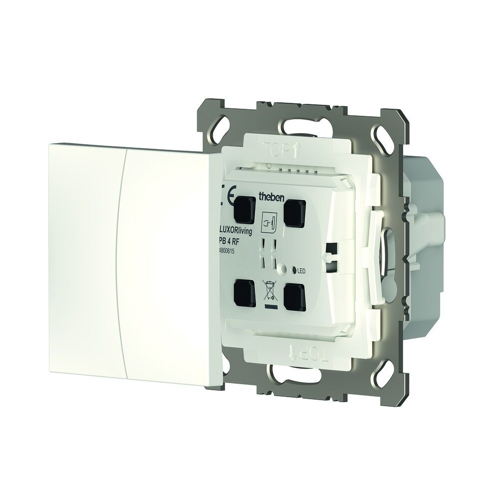 Theben Funk Taster 4800615 Typ LUXORliving PB 4 RF