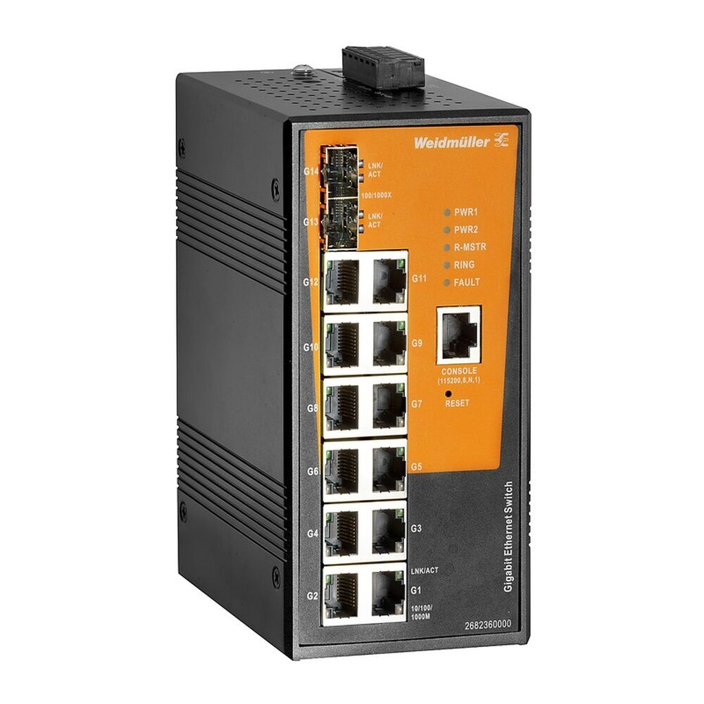 Weidmüller Netzwerk Switch 2682360000 Typ IE-SW-AL14M-12GT-2GESFP