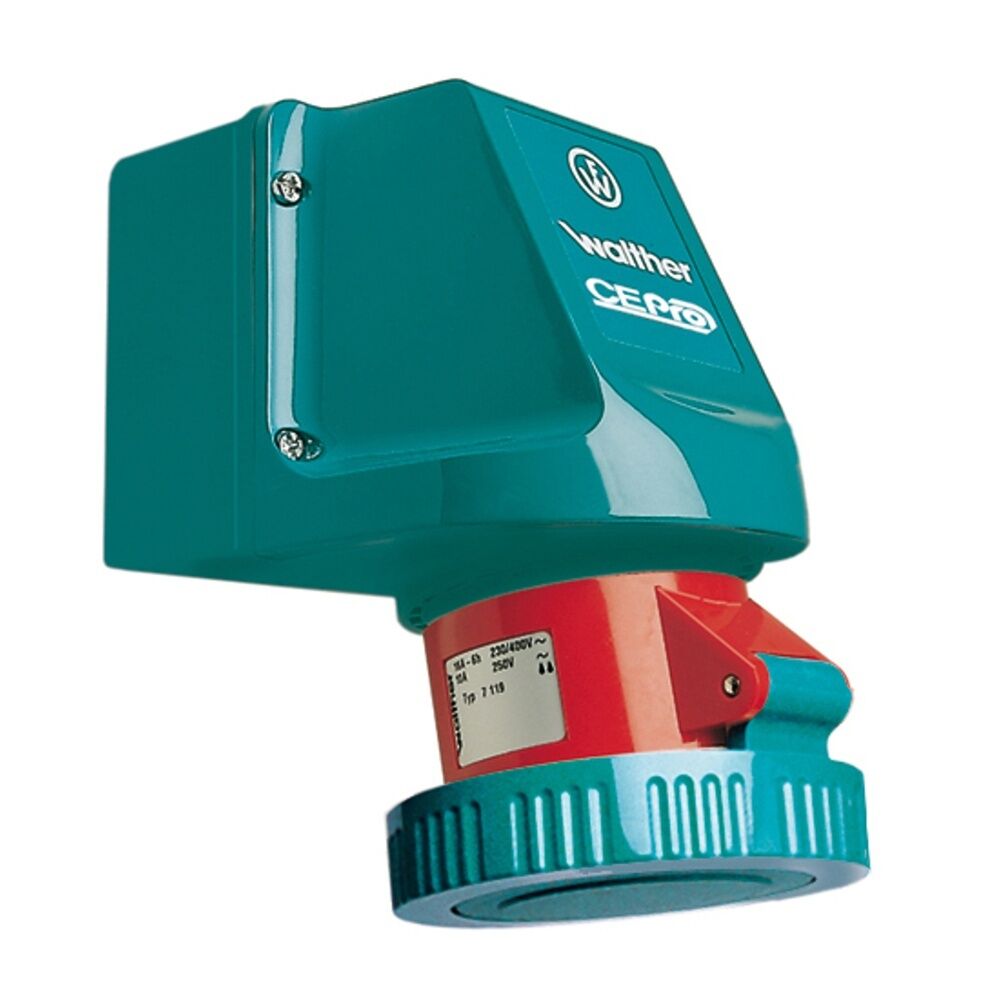 Walther-Werke Wasserdichte Wandsteckdose 7139509