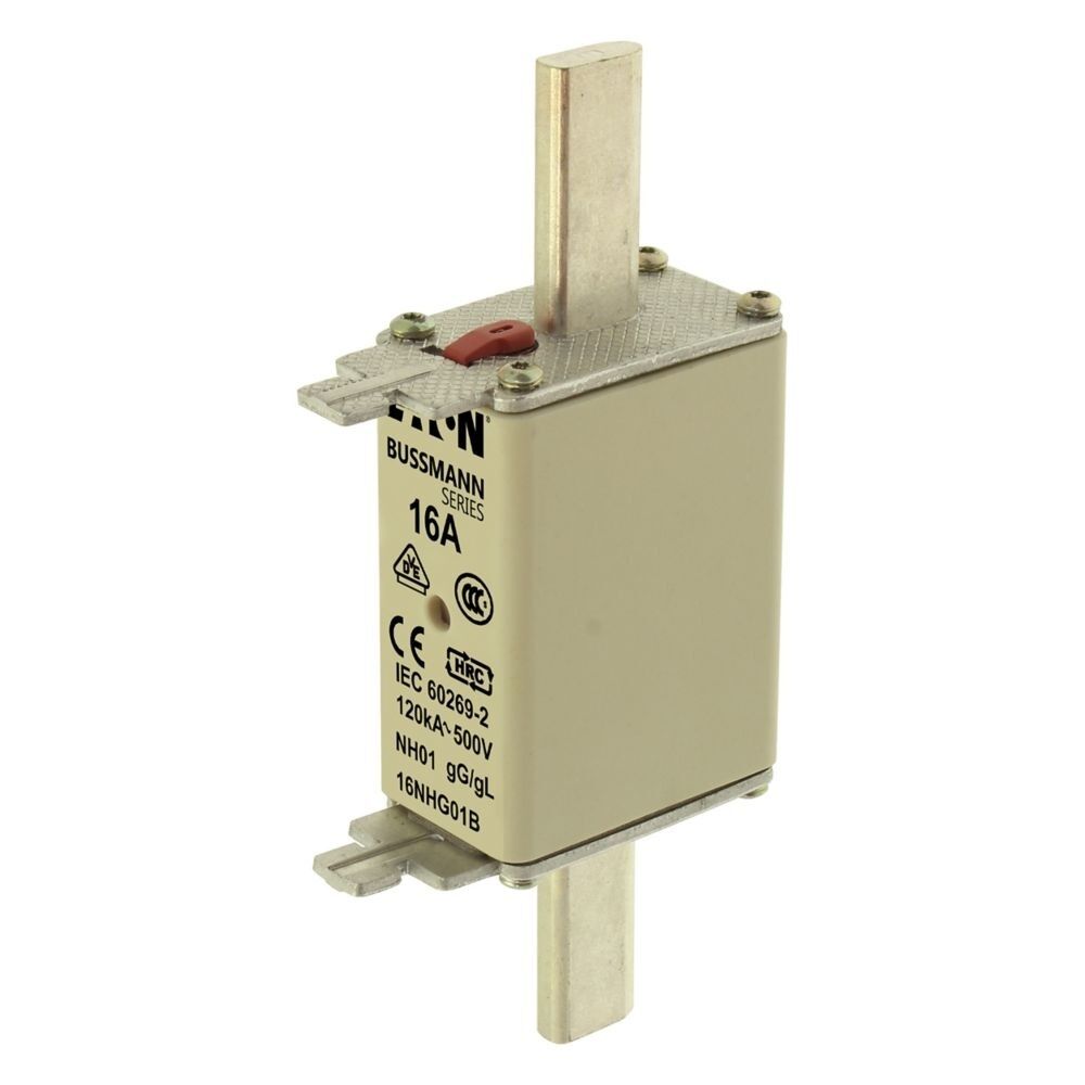 Eaton Sicherungseinsatz 16NHG01B Typ NH FUSE 16A 500V GL/GG SIZE 01 DUAL IN