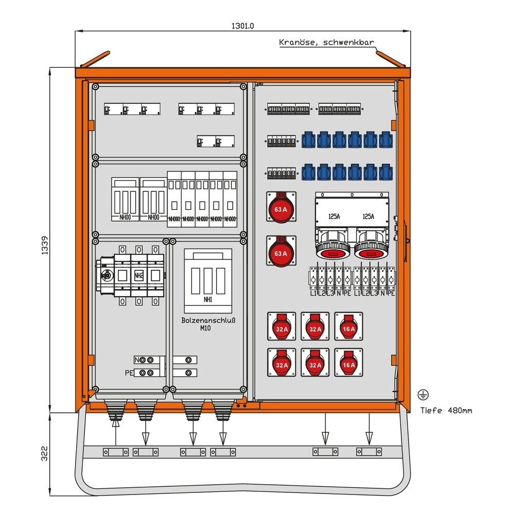 Walther-Werke Verteilerschrank 246kVA WV0622R1