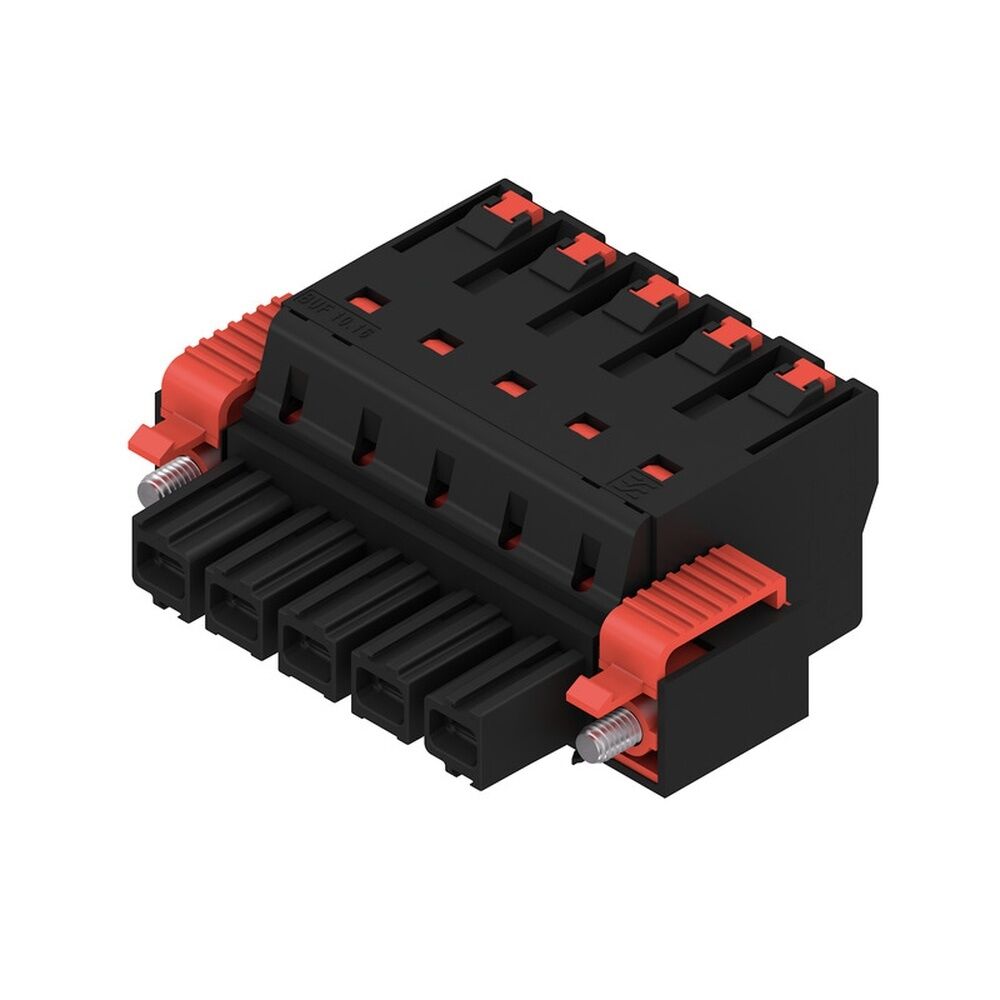 Weidmüller Leiterplattensteckverbinder 2493370000 Typ BUF 10.16IT/05/180SF AG BK BX