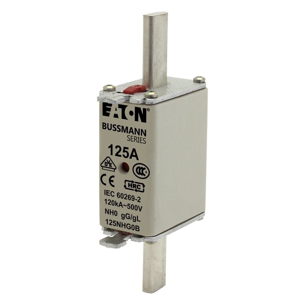 Eaton Sicherungseinsatz 125NHG0B Typ NH FUSE 125A 500V GL/GG SIZE 0 DUAL IN