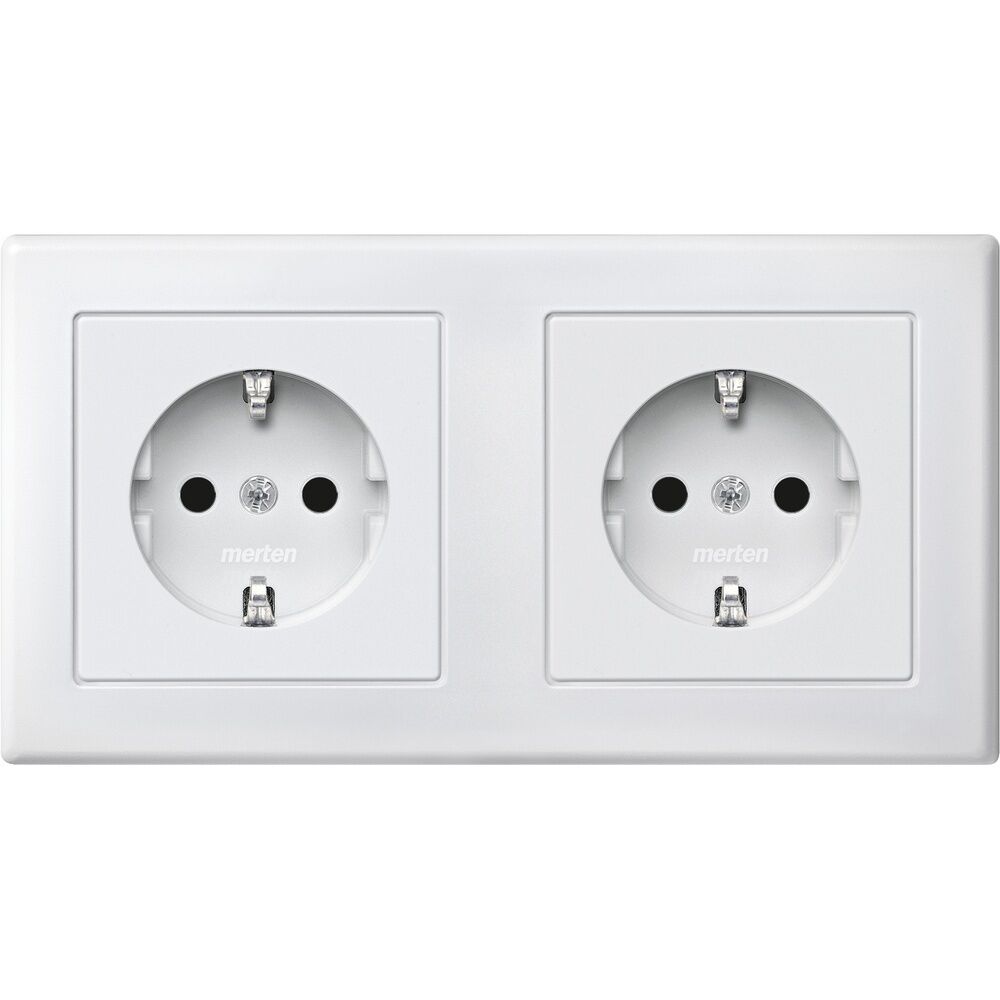 Merten Doppel Steckdose MEG2328-1519
