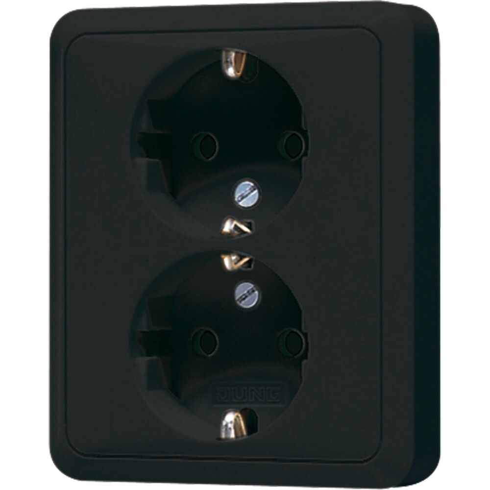 Jung SCHUKO Zweifach Steckdose CD5020NSW