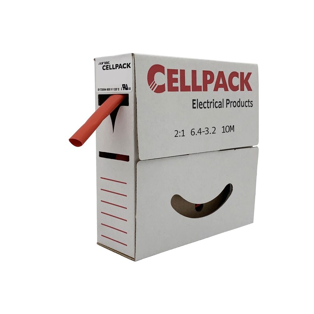 Cellpack Warmschrumpfschlauch 127062 Typ SB/6.4-3.2/RD/10m