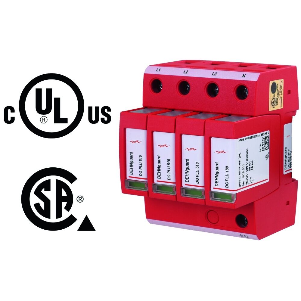 Dehn + Söhne Überspannungsableiter 908342 Typ DG MU 3PY 600 4W+G