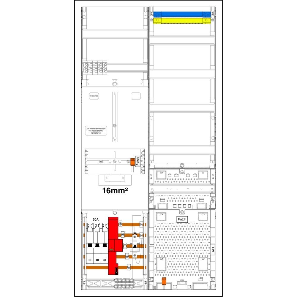 f-tronic Sammelschienenklemmen 7190218 Typ 3HZ721APZRFZ50B6ÜS16