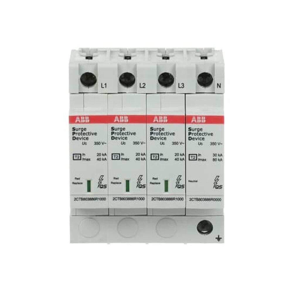 ABB Überspannungsableiter für Energietechnik Stromversorgung 2CTB803983R1100 Typ OVR T2 3N 40-350 P
