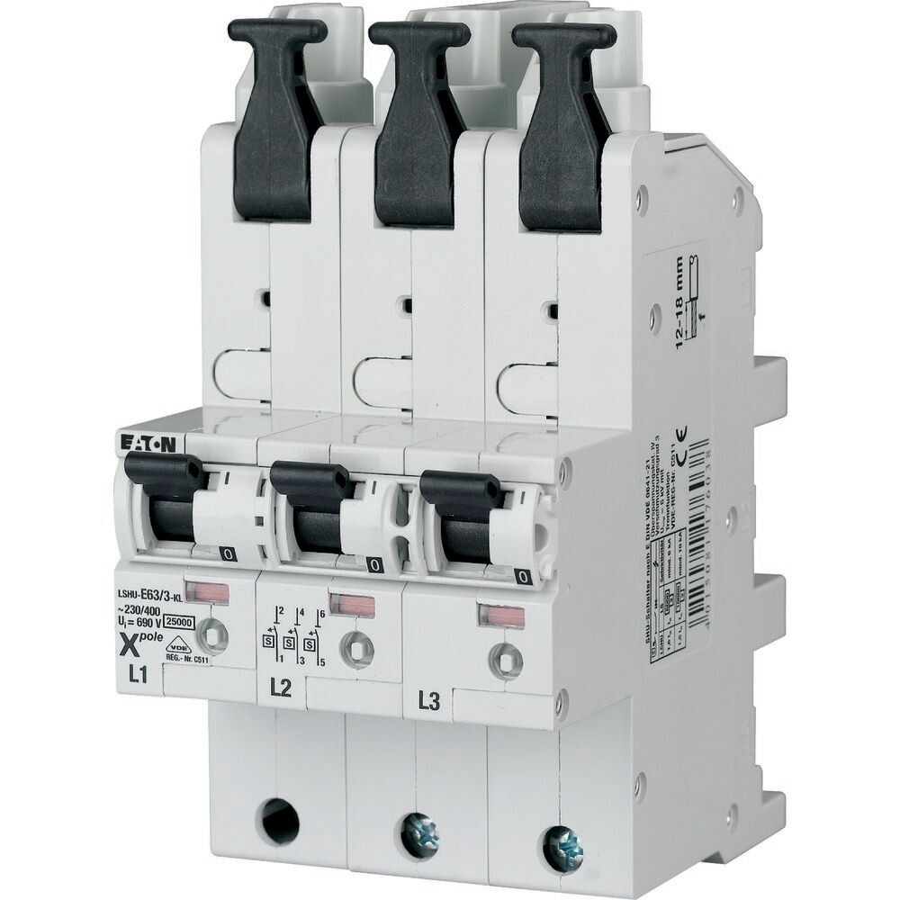 Eaton Leitungsschutzschalter 119718 Typ LSHU-E63/3-KL