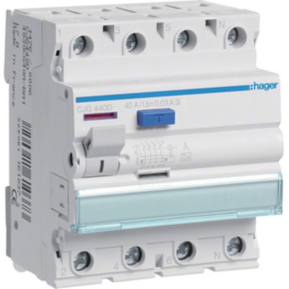 Hager Fehlerstromschutzschalter CJG440D