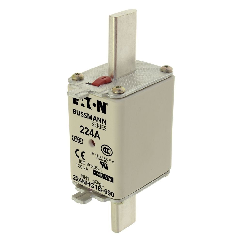 Eaton Sicherungseinsatz 224NHG1B-690 Typ NH FUSE 224AMP 690V gG SIZE 1 DUAL IND
