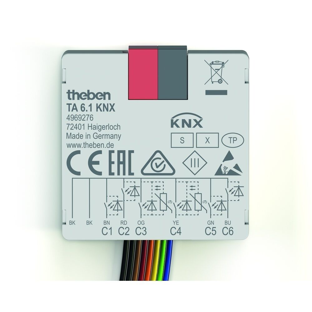 Theben KNX Tasterschnittstelle 4969276 Typ TA 6.1 KNX