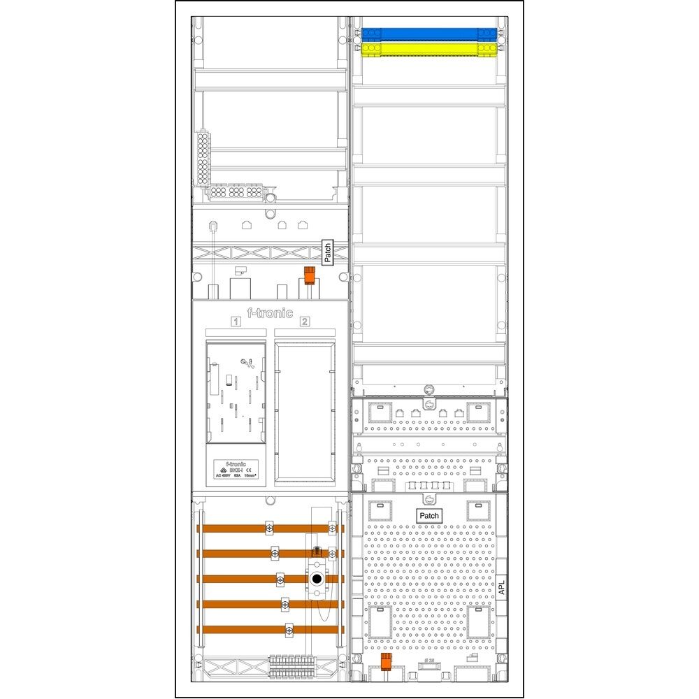 f-tronic Sammelschienenklemmen 7195164 Typ EHZ721APZRFZD01
