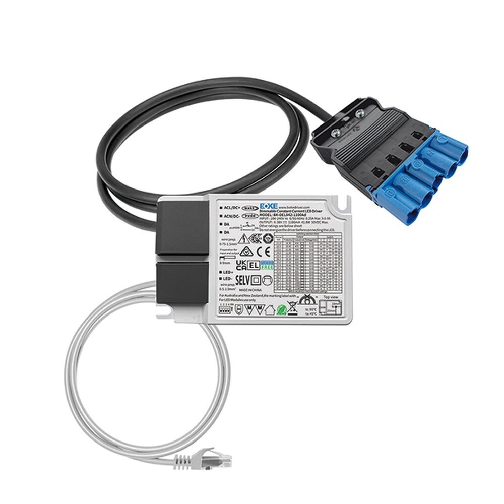 ESYLUX Betriebsgerät EQ10127816 Typ DRIVER-SET 30W 700mA RJ45 WIELAND GST DALI-2