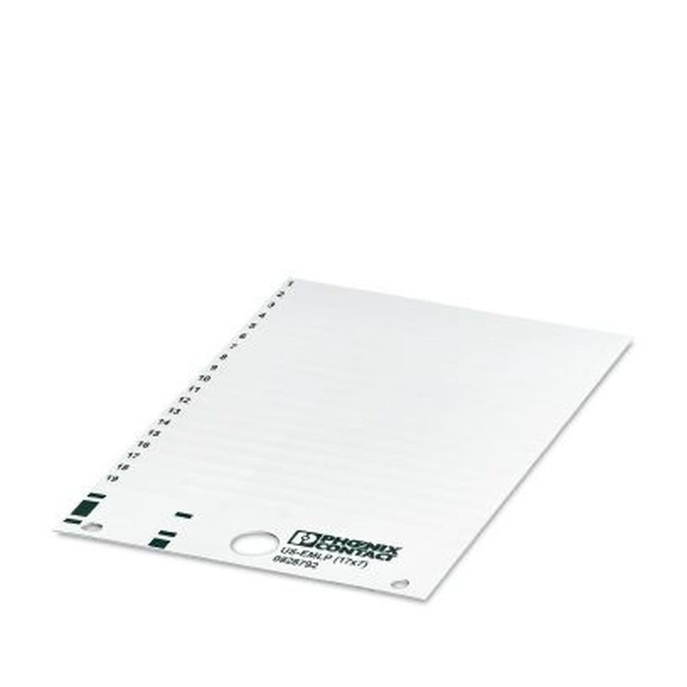 Phoenix Contact Kunststoffschild 0830079 Typ US-EMLP (17X7) CUS 